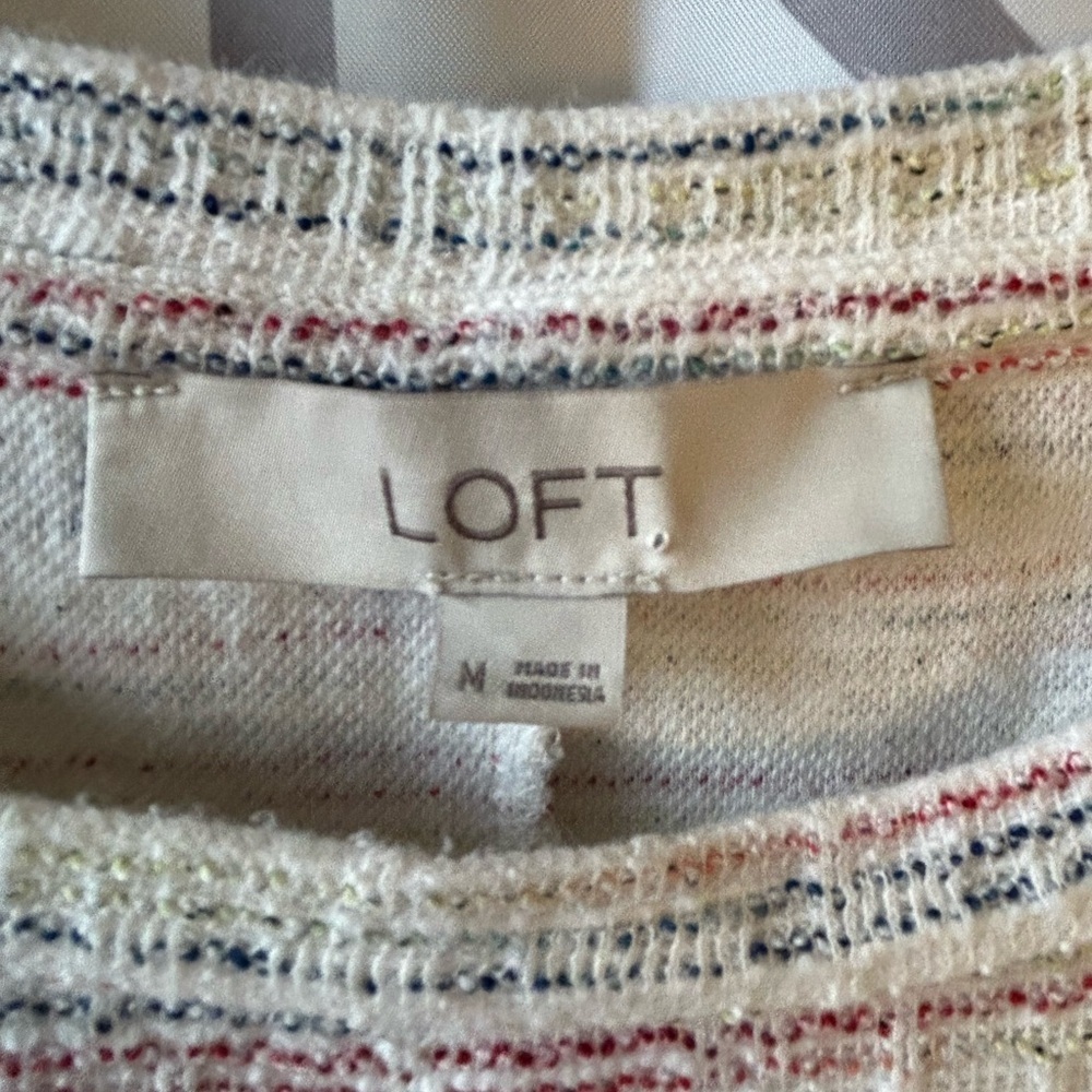LOFT Multicolor Textured Blouse - Picture 4 of 6